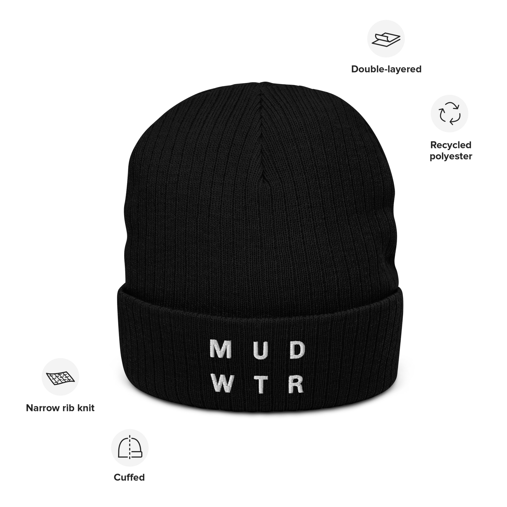 mud-wtr-beanie-t7 ribbed-knit-beanie-black-front-6478f6ebb8db4.png